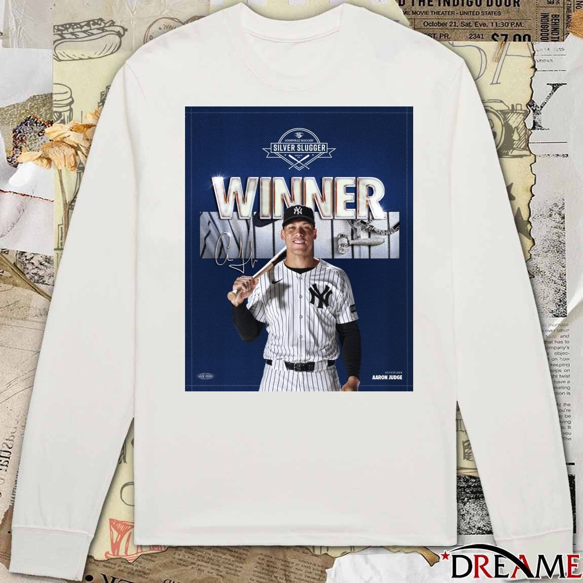 Congratulations To Yankees Aaron Judge On His Fifth Silver Slugger Award Signature Poster t-shirt