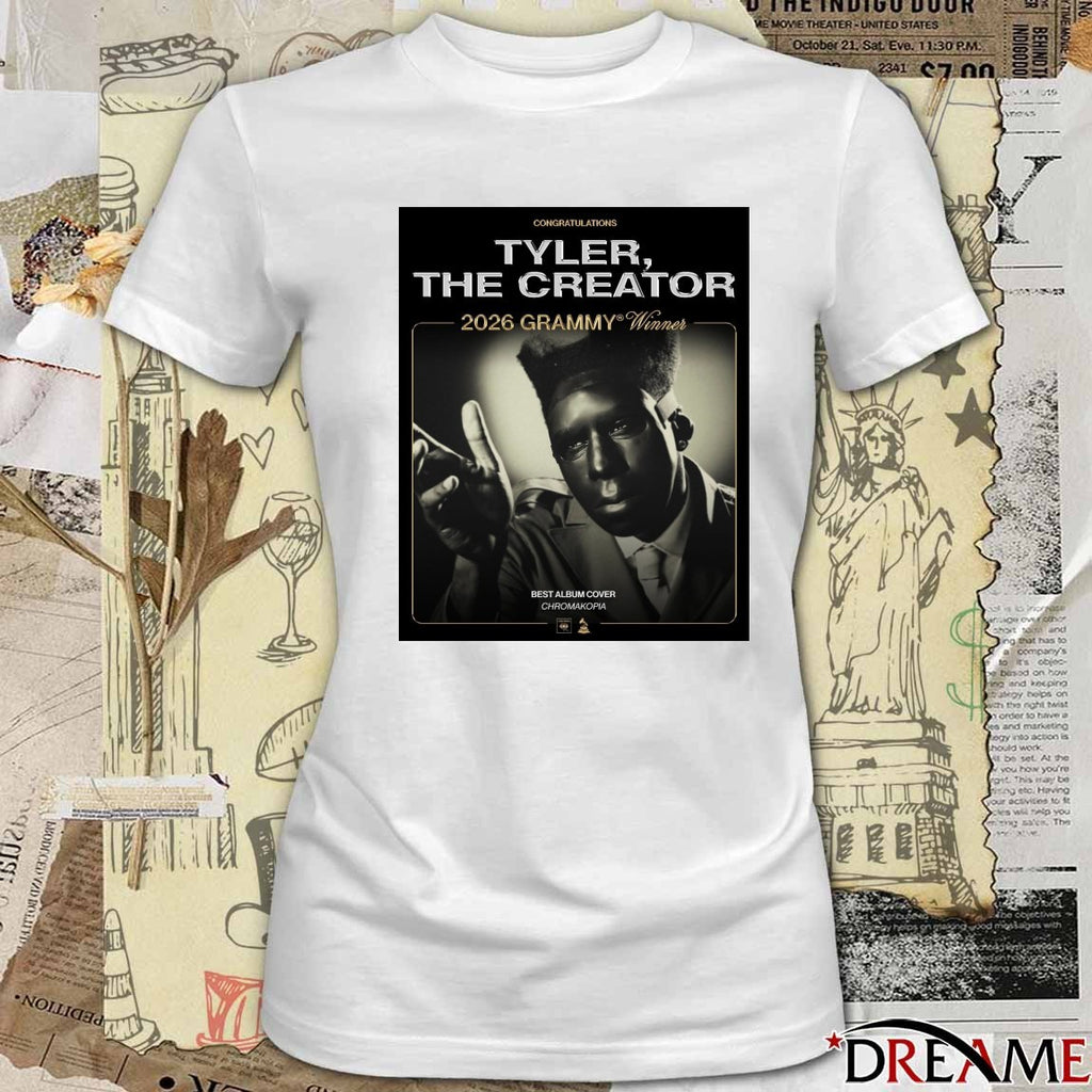 Congratulations Tyler The Creator 2026 Grammy Winner Best Album Cover Chromakopia Poster t-shirt