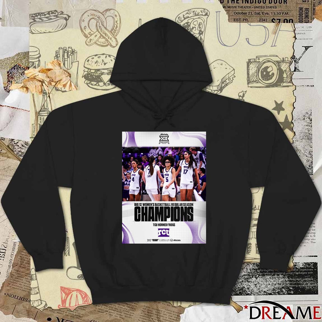 Congratulations to TCU Big 12 Women’s Basketball Regular Season Champions Poster t-shirt