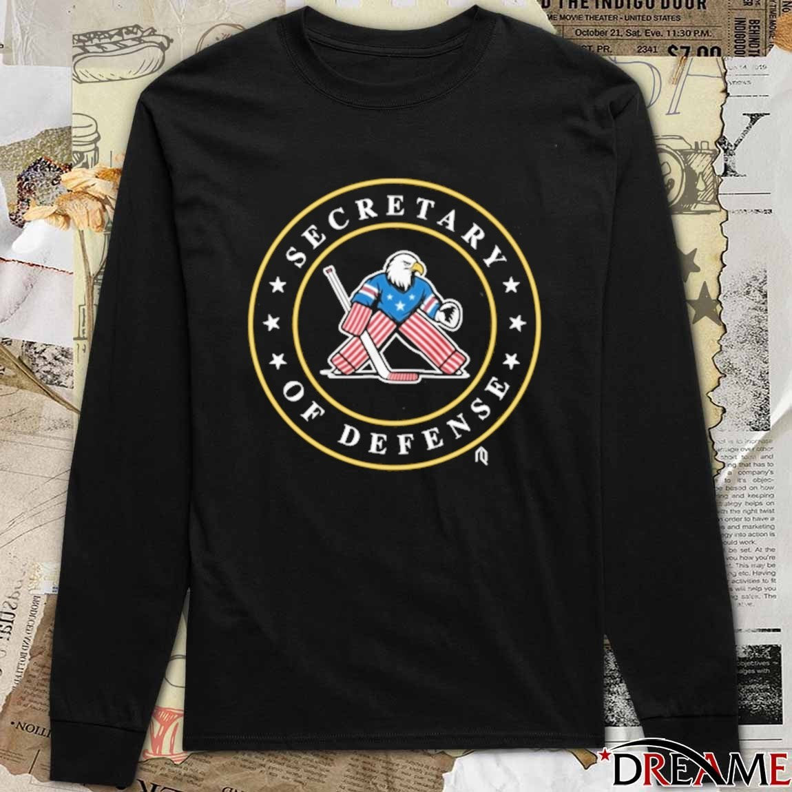 Connor Hellebuyck Secretary Of Defense USA Hockey Olympic Games t-shirt