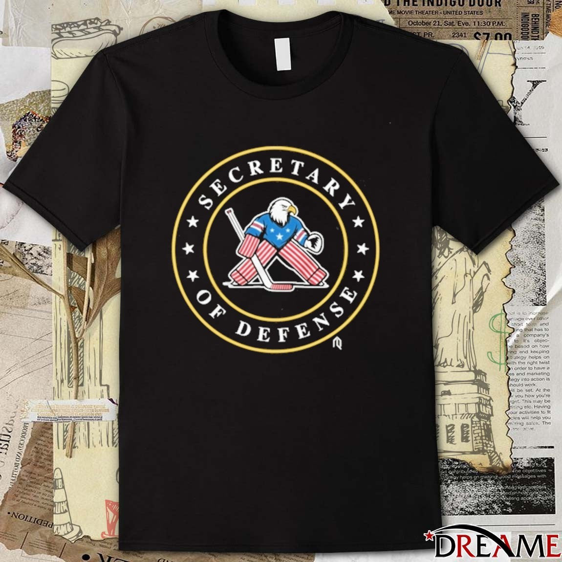 Connor Hellebuyck Secretary Of Defense USA Hockey Olympic Games t-shirt