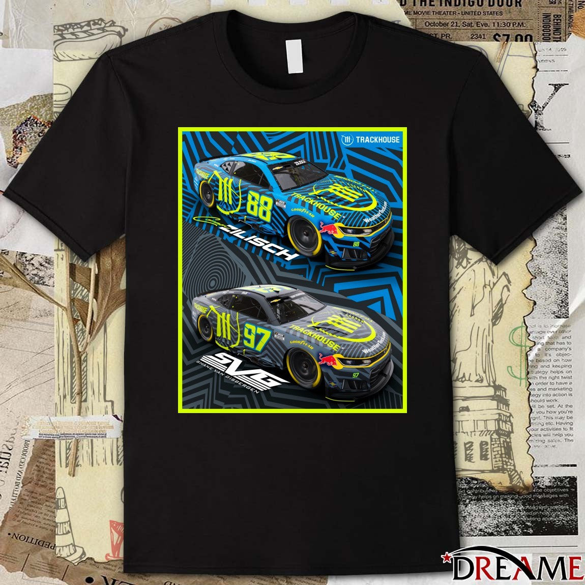 Connor Zilisch SVG Shane Van Gisbergen Trackhouse Racing Poster t-shirt