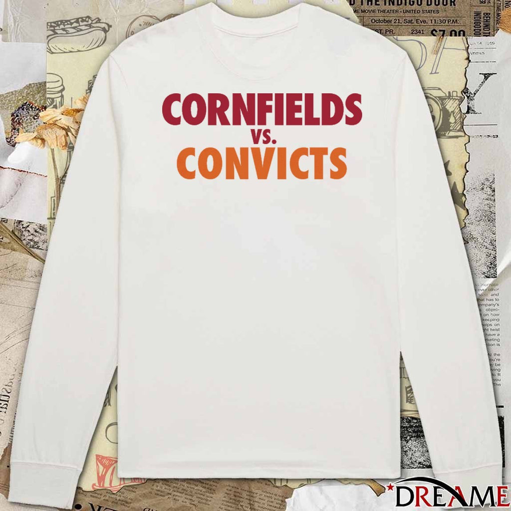 Cornfields vs Convicts The Championship Parody t-shirt