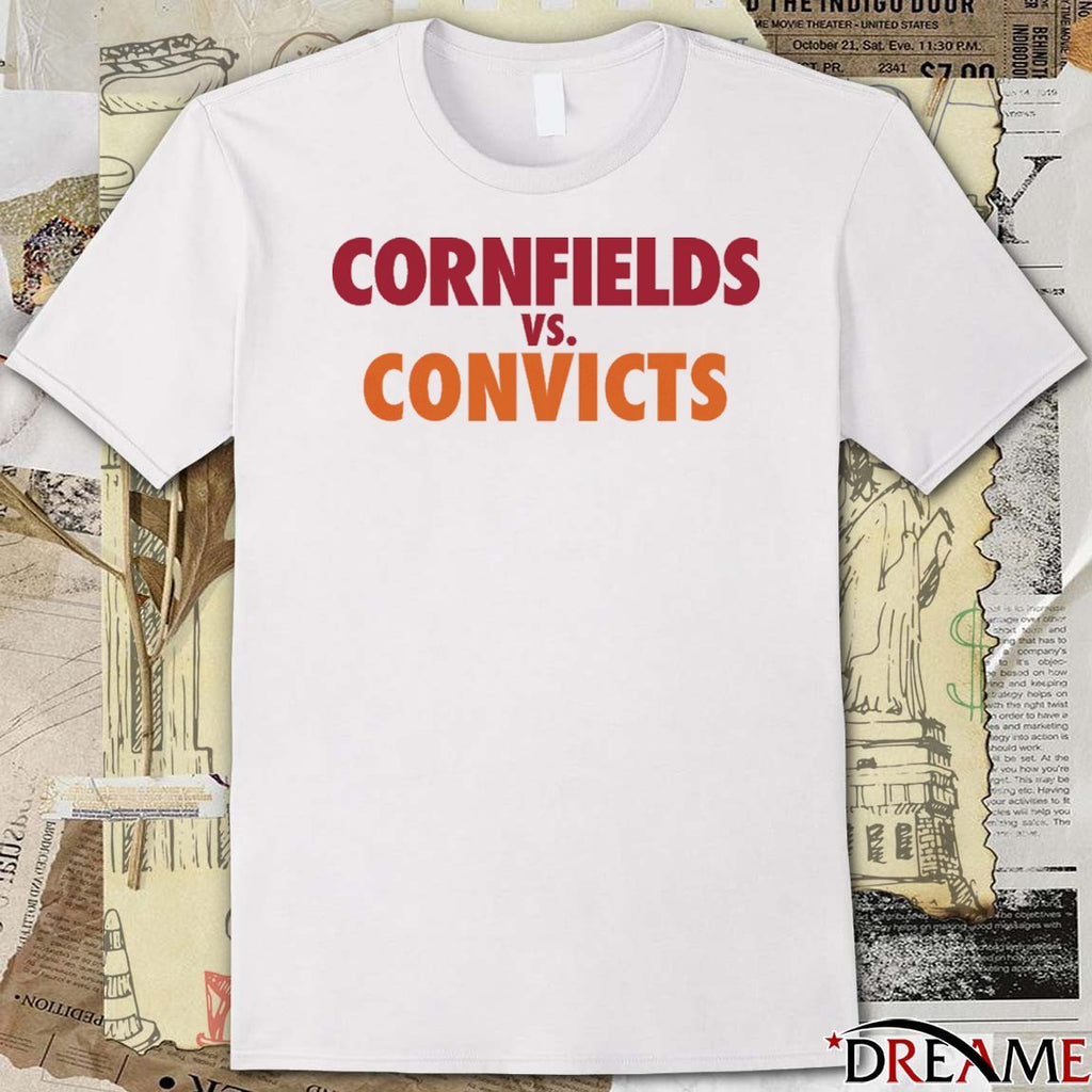 Cornfields vs Convicts The Championship Parody t-shirt