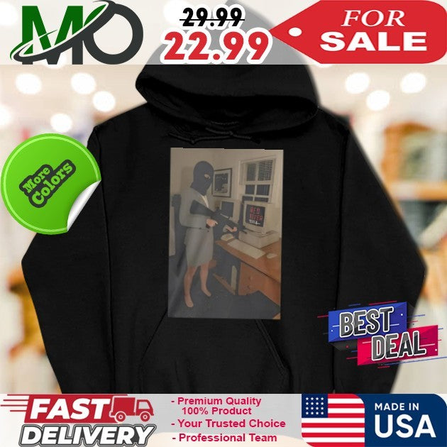 Corporate Hostility Office Insurgency Graphic Statement Shirt