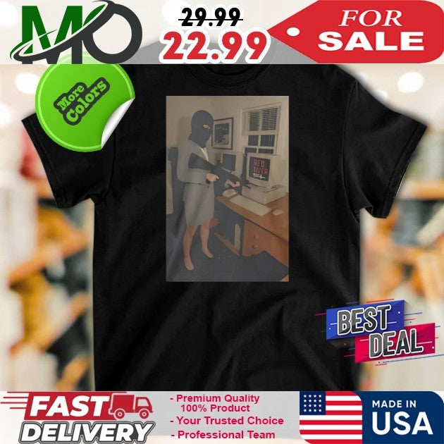 Corporate Hostility Office Insurgency Graphic Statement Shirt