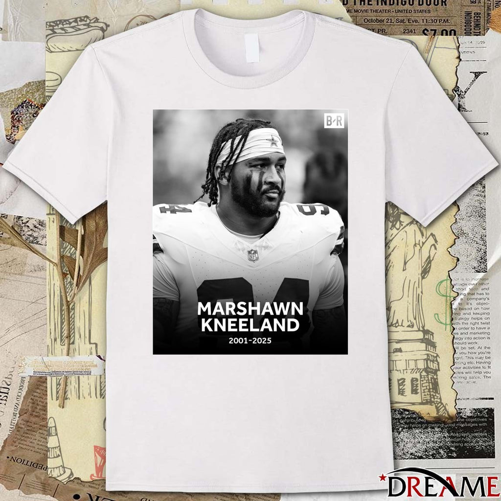 Cowboys announce DE Marshawn Kneeland has died at 24 years old 2001 – 2025 Bleacher Report Poster t-shirt