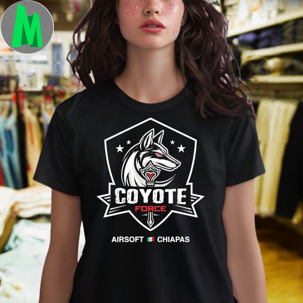 Coyote Force Airsoft Chiapas Team Logo T-Shirt