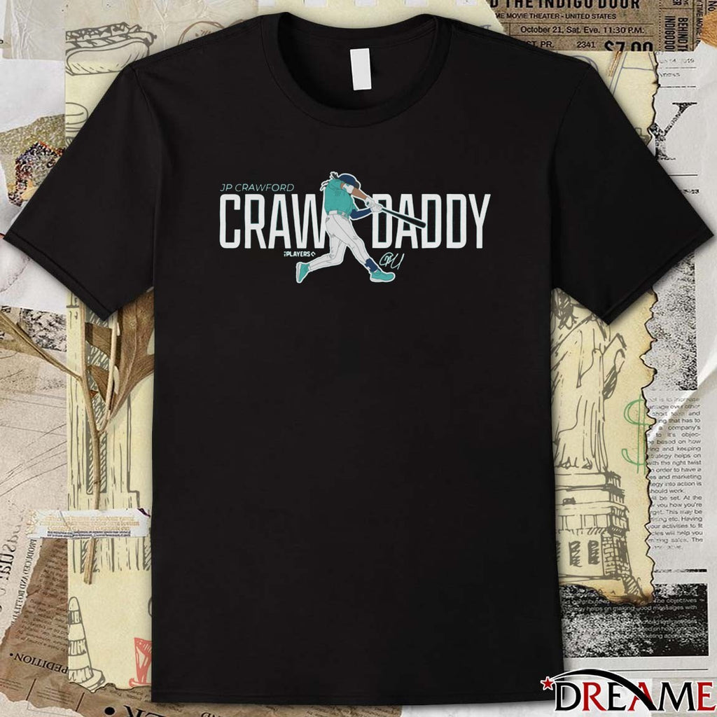 Crawdaddy JP Crawford Seattle Mariners MLB Painting Signature t-shirt