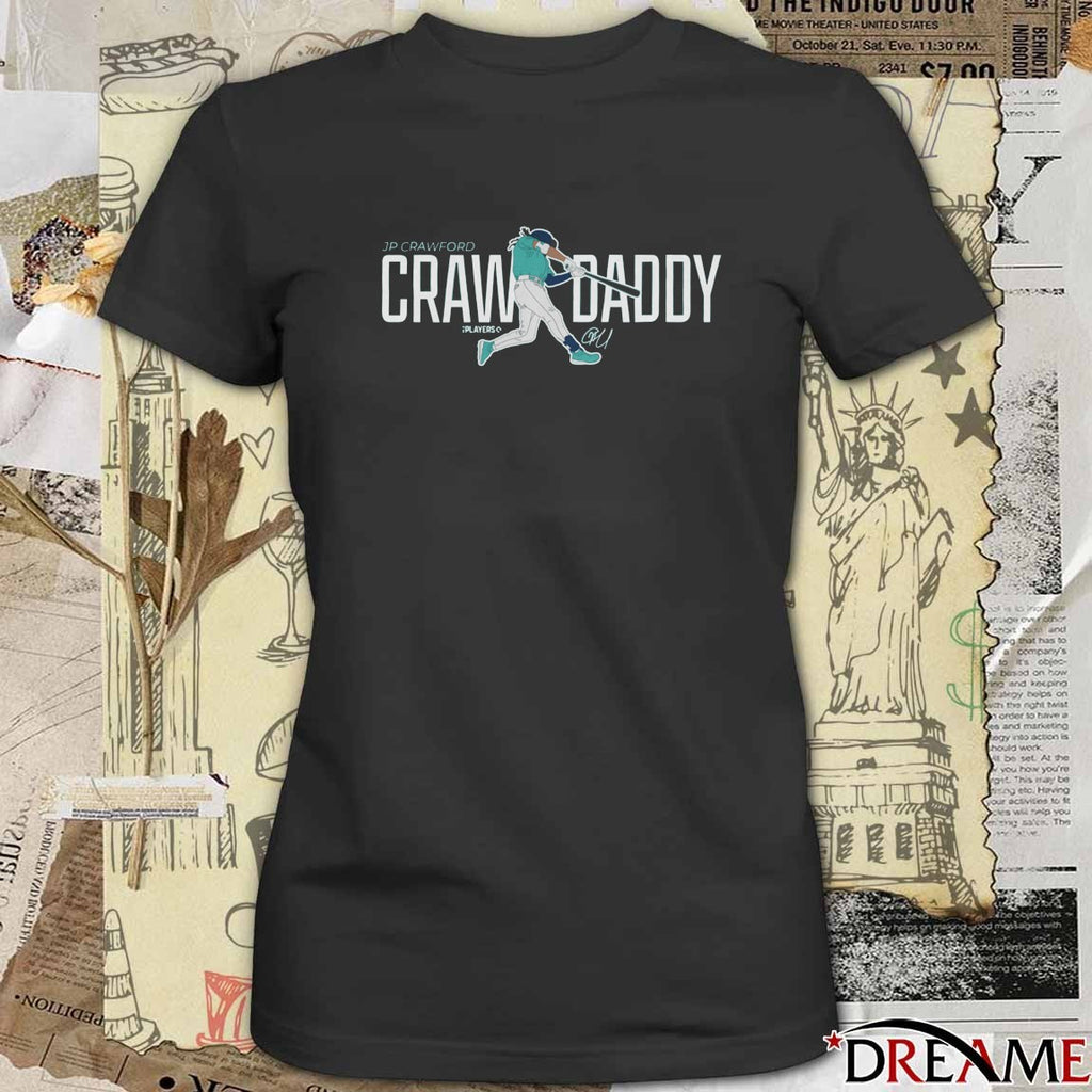 Crawdaddy JP Crawford Seattle Mariners MLB Painting Signature t-shirt
