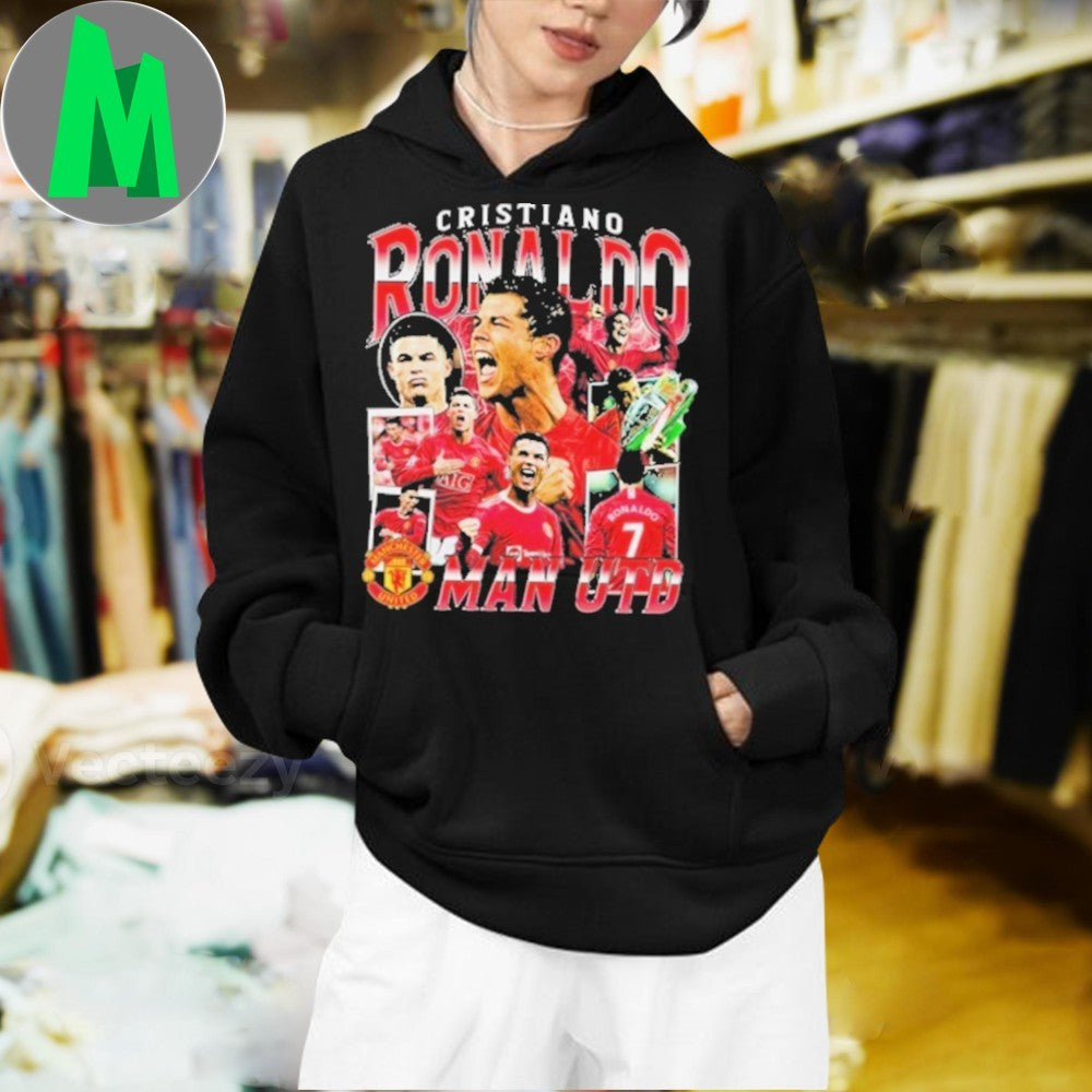 Cristiano Ronaldo Manchester United Soccer Fan Graphic T-Shirt
