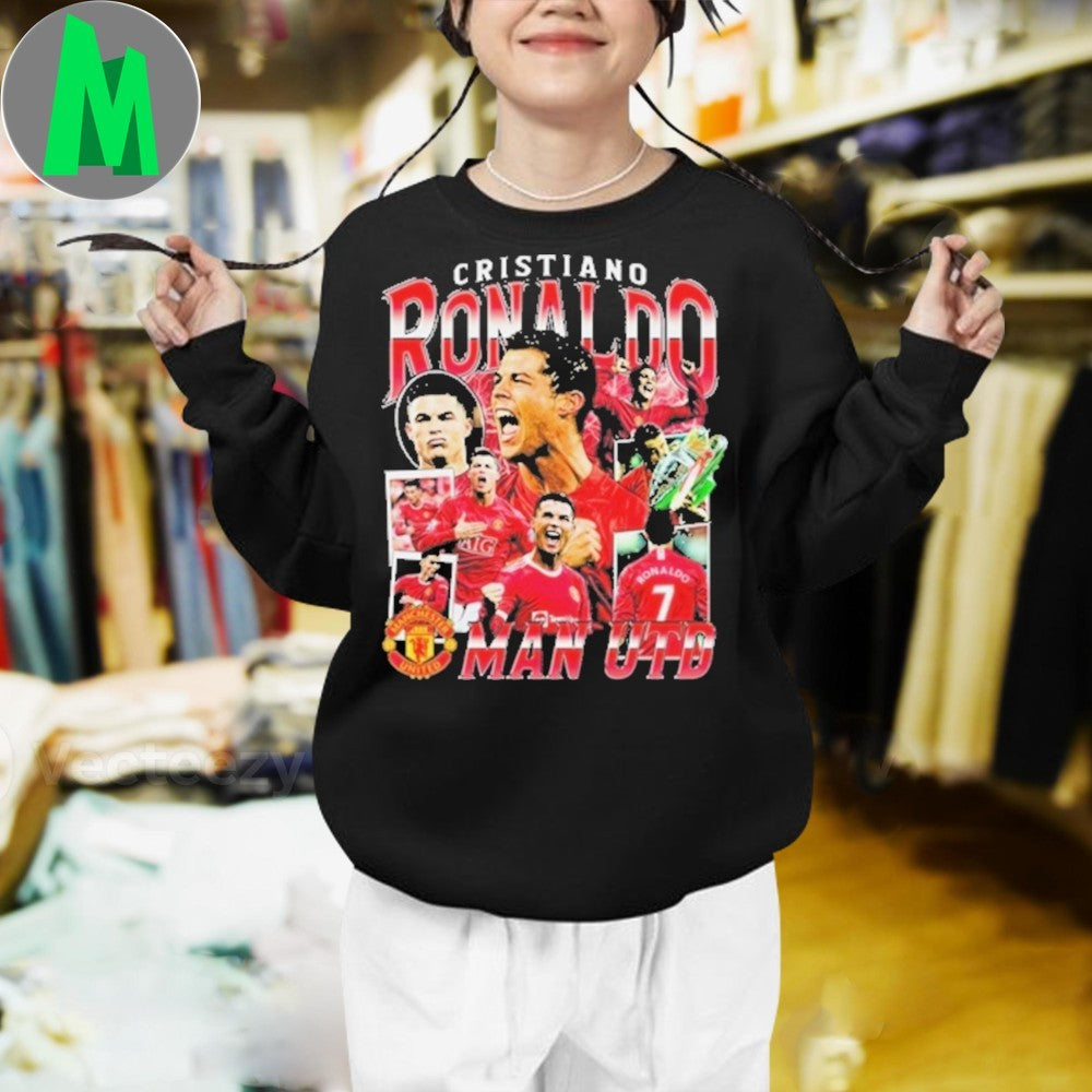 Cristiano Ronaldo Manchester United Soccer Fan Graphic T-Shirt