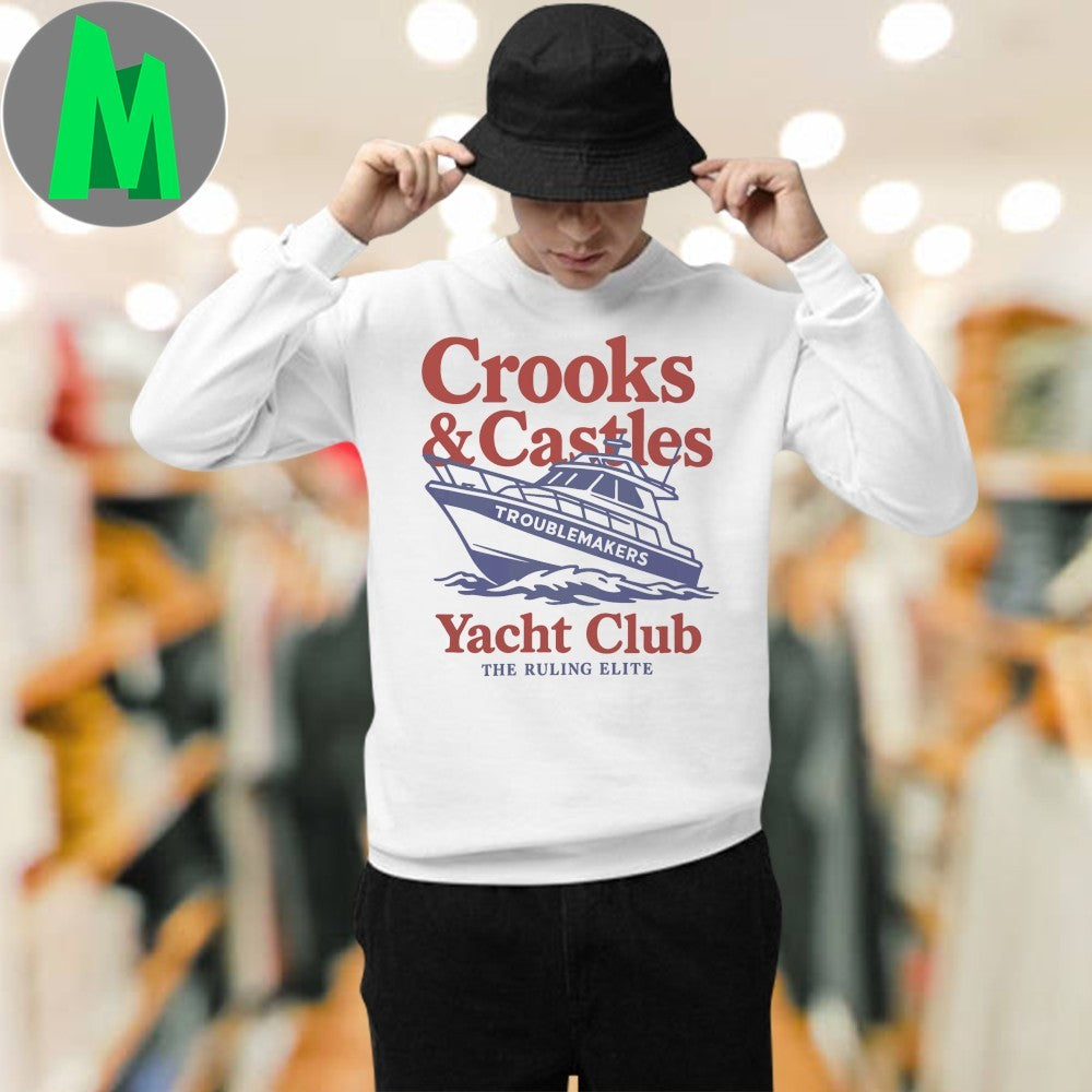 Crooks & Castles Yacht Club Troublemakers T-Shirt