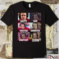 Curt Cignetti Happy Sad Excited Annoyed Content National Champion Meme t-shirt