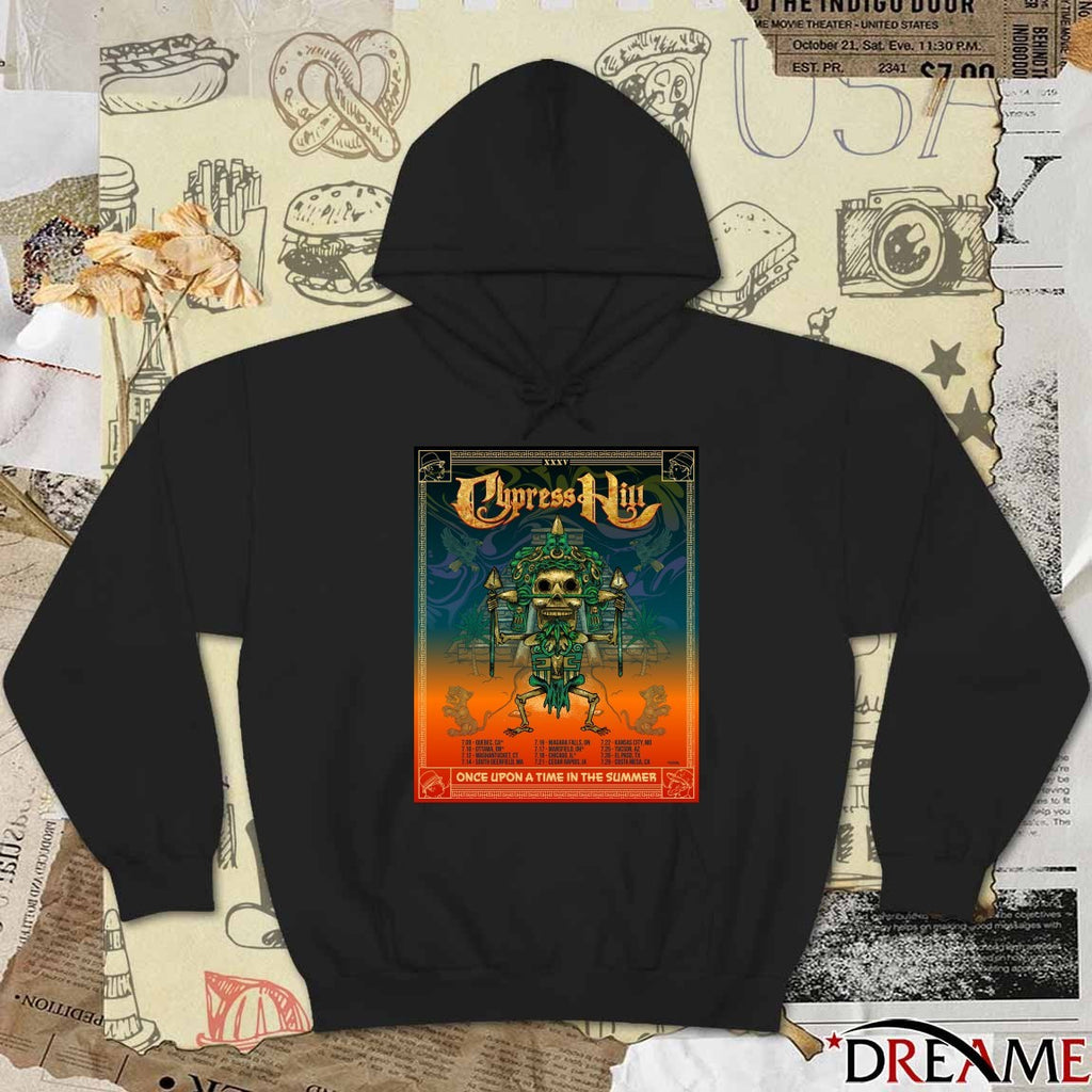 Cypress Hill Once Upon A Time In The Summer Tour Celebrating 35 Years Of The Band Poster t-shirt