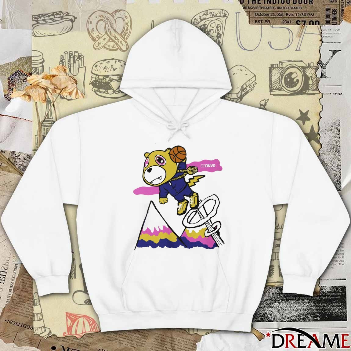 DNVR Flying Mascot Denver Nuggets Basketball t-shirt
