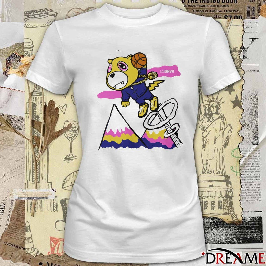 DNVR Flying Mascot Denver Nuggets Basketball t-shirt