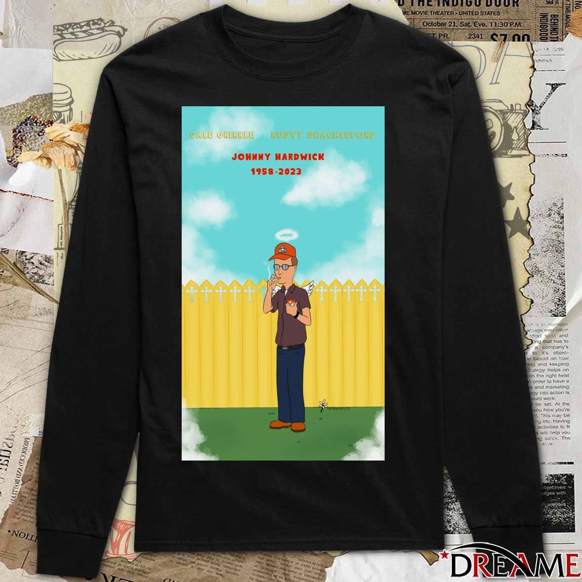 Dale Gribble Rusty Shackleford Johnny Hardwick 1958 – 2023 Poster t-shirt