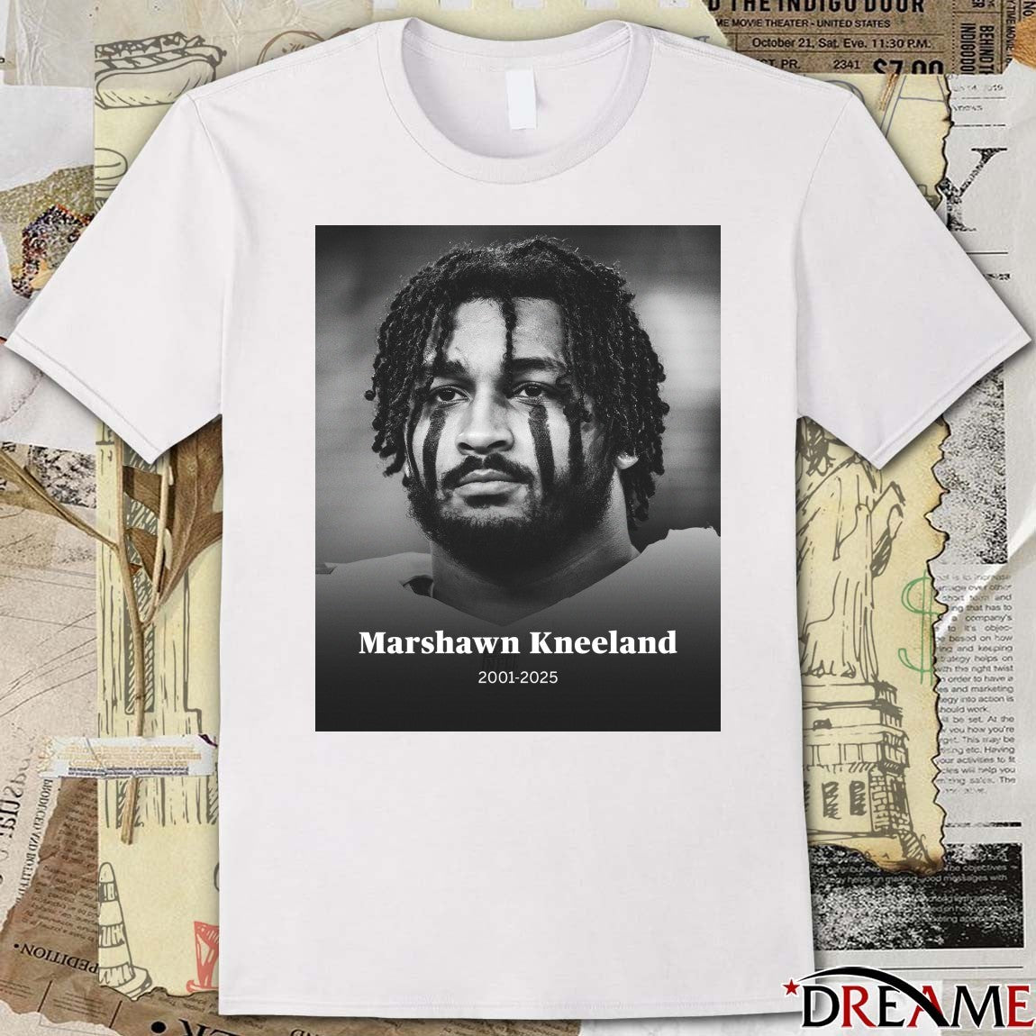 Dallas Cowboys Defensive End Marshawn Kneeland Died Thursday Morning 2001 – 2025 Poster t-shirt