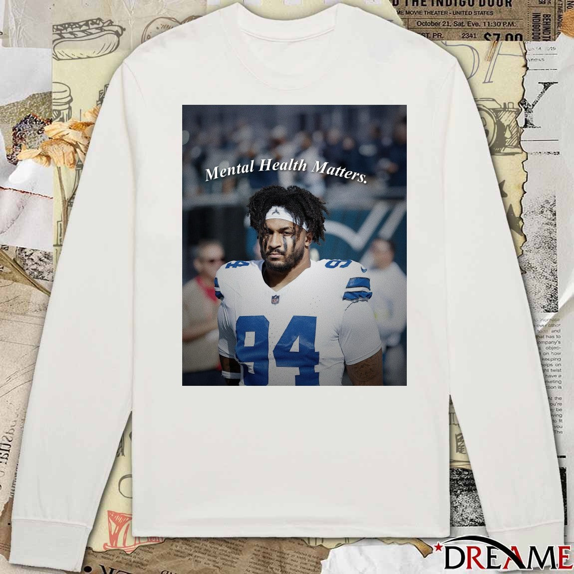 Dallas Cowboys Marshawn Kneeland Mental Health Matters Poster t-shirt