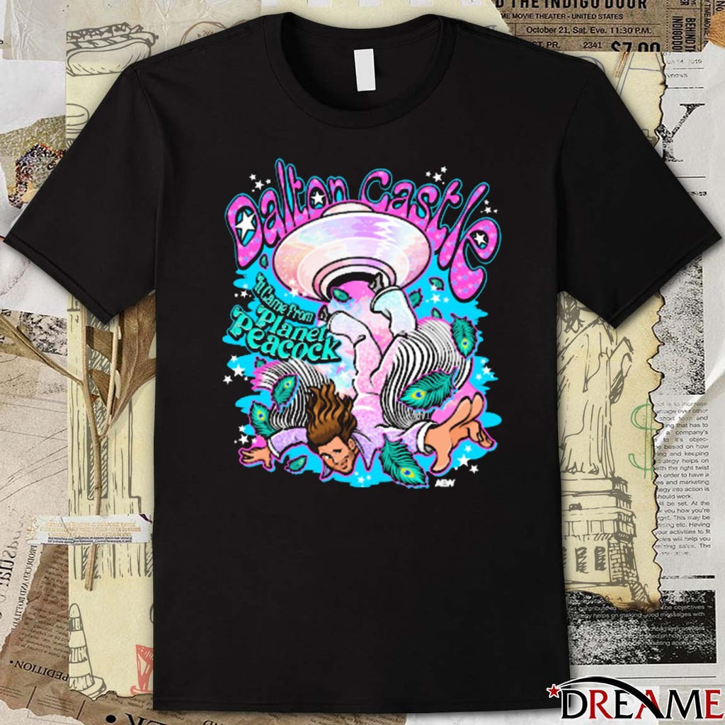 Dalton Castle It Came From Planet Peacock AEW 2025 t-shirt