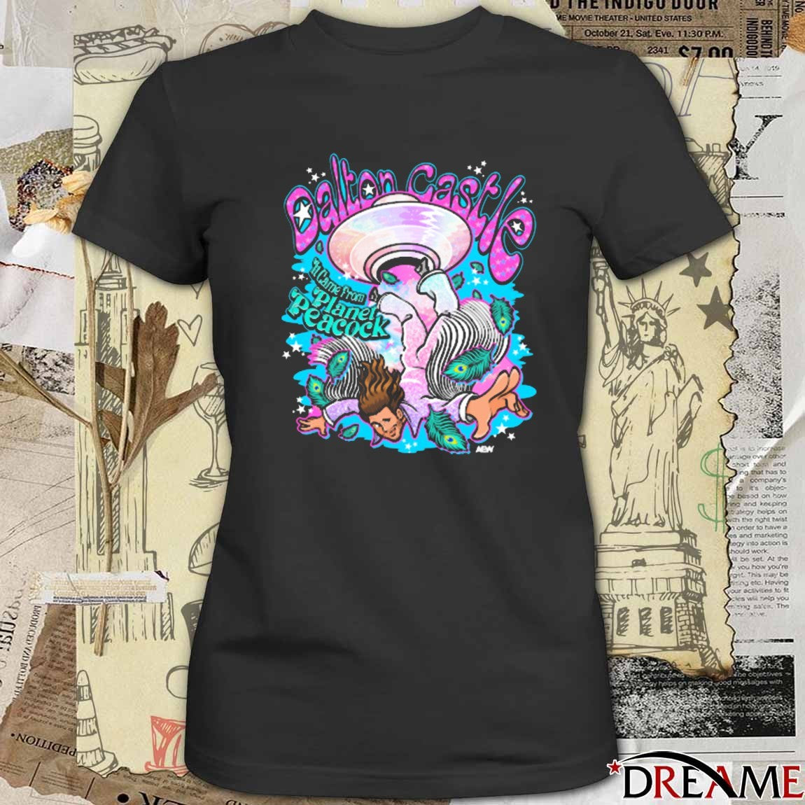 Dalton Castle It Came From Planet Peacock AEW 2025 t-shirt