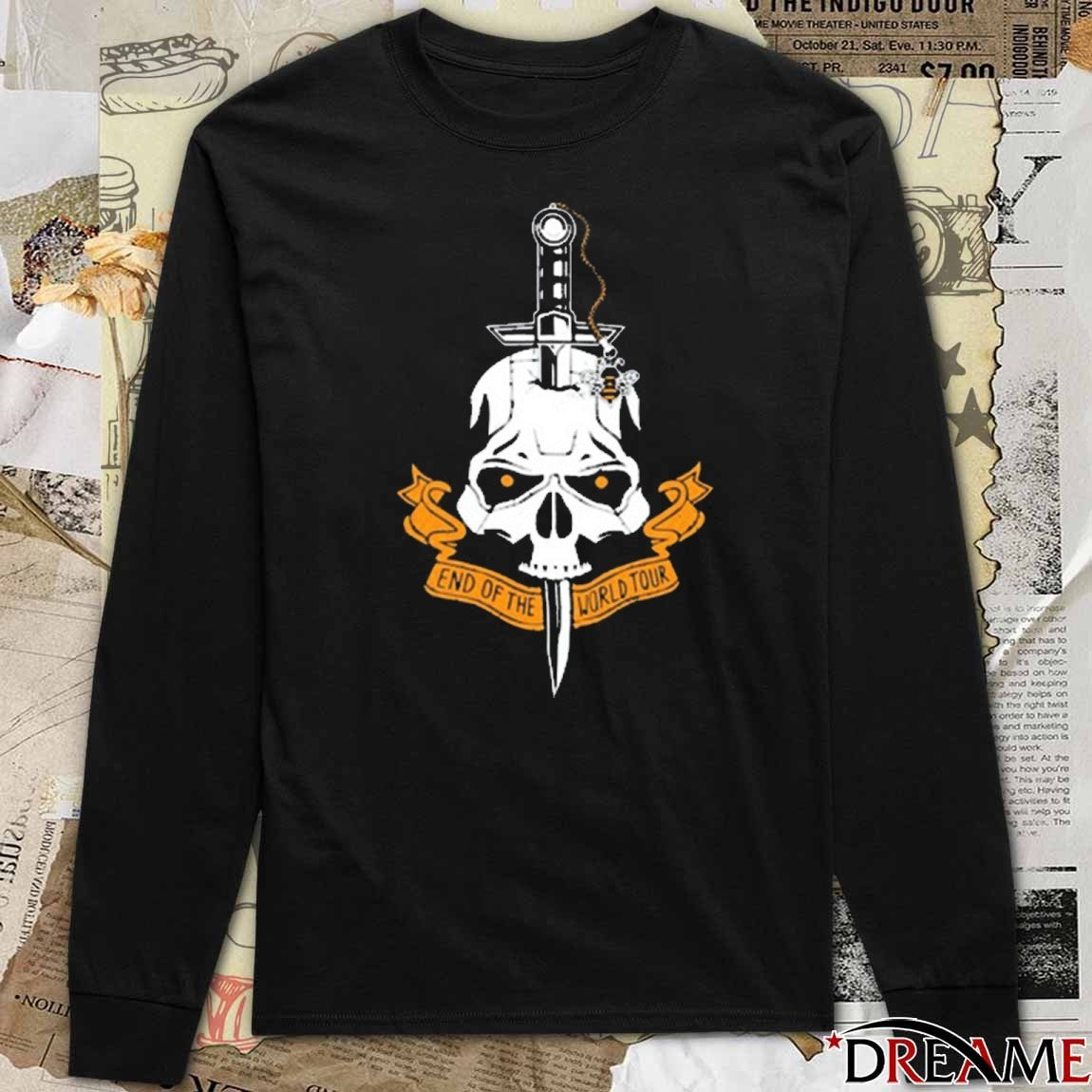 Dan And Phil End Of The World Tour Doomed Skull 2025 t-shirt