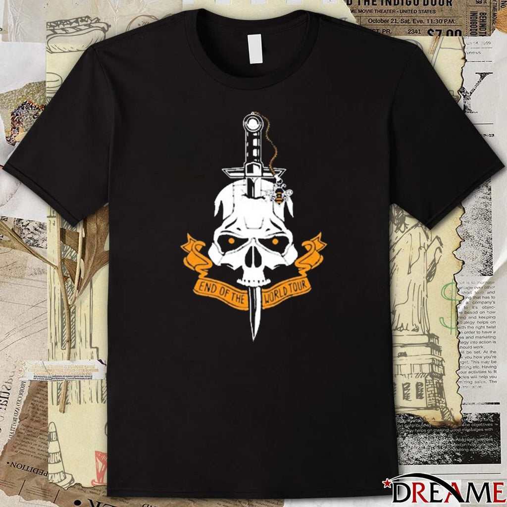 Dan And Phil End Of The World Tour Doomed Skull 2025 t-shirt
