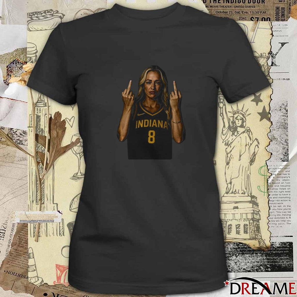 Dana White Sophie Cunningham Flipping The Bird Indiana Fever t-shirt