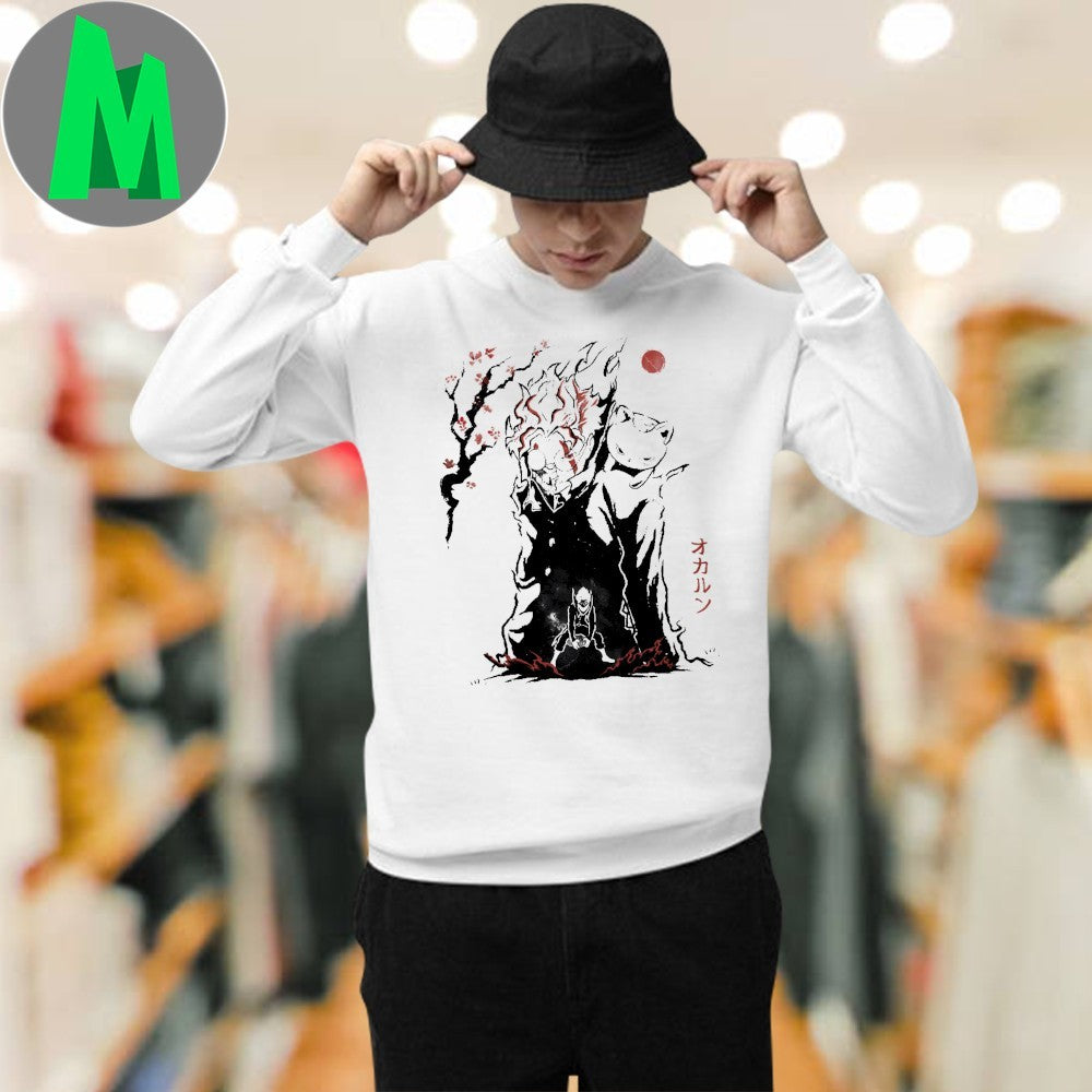 Dandadan Okarun and Turbo Granny Sumi-e Anime Shirt