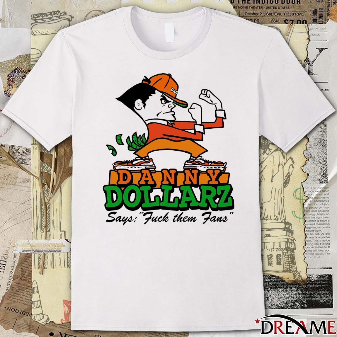 Danny Dollarz Says Fuck Them Fans Hacksaw Gaming 2025 t-shirt