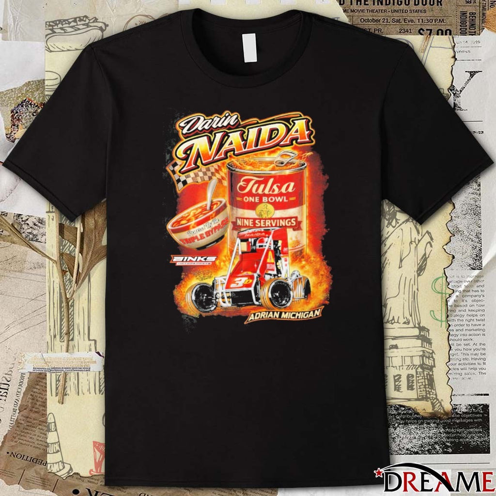 Darin Naida Tulsa One Bowl Nine Servings 2026 Chili Bowl Soup Run t-shirt