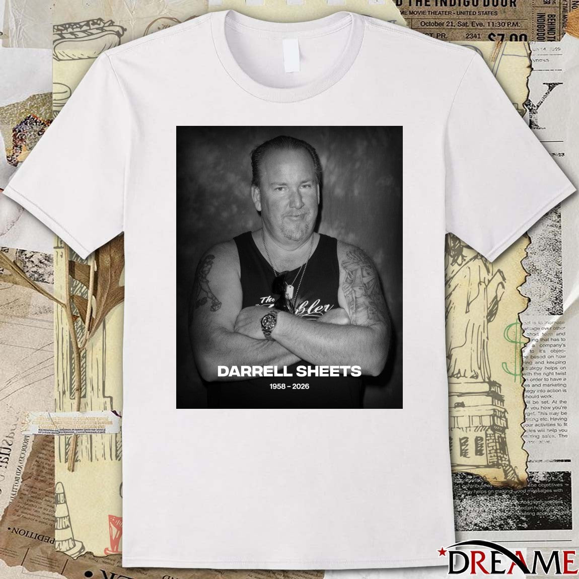 Darrell Sheets 1958 – 2026 Complex Pop t-shirt