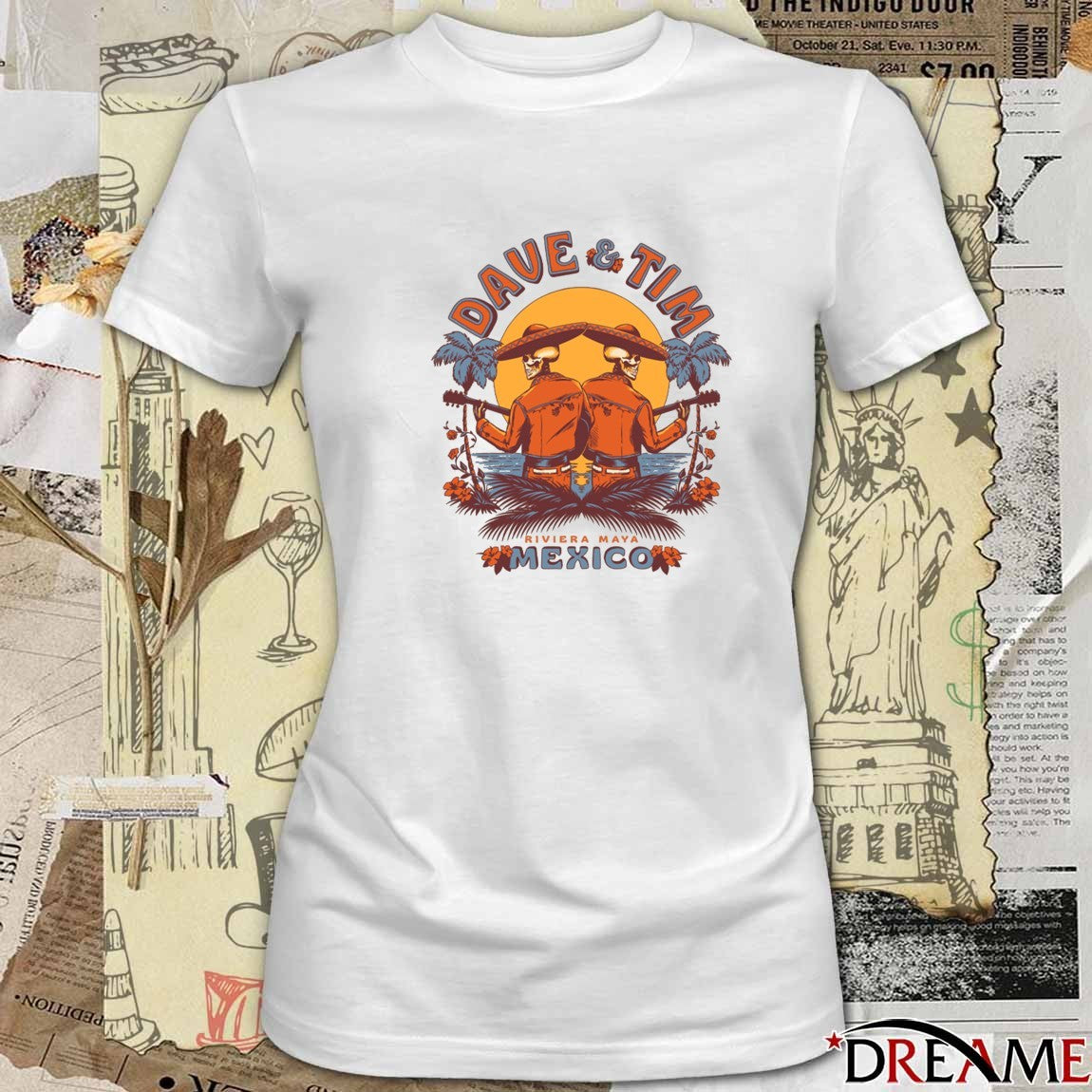 Dave And Tim Riviera Maya Mexico t-shirt