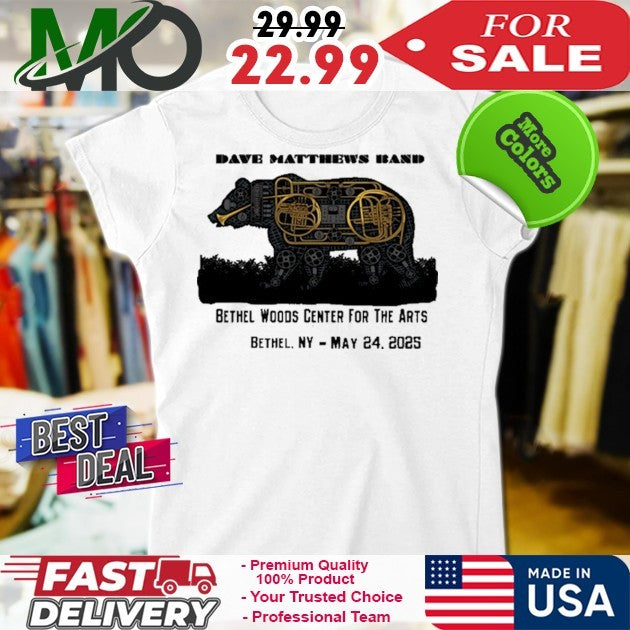 Dave Matthews Band Bethel Woods Center For The Arts May 24 2025 Official Concert Tour Shirt