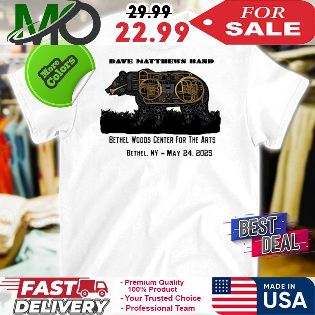 Dave Matthews Band Bethel Woods Center For The Arts May 24 2025 Official Concert Tour Shirt