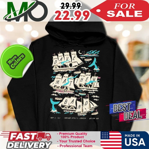 Dave Matthews Band Boston Calling 2025 Concert Fan T-Shirt – Harvard Athletic Complex May 25th