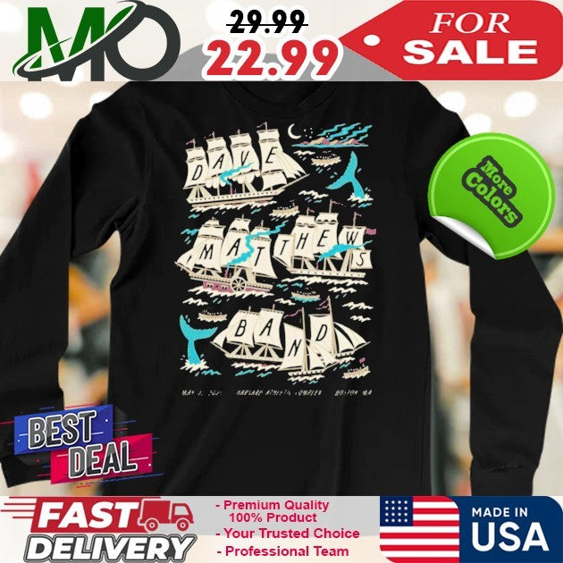 Dave Matthews Band Boston Calling 2025 Concert Fan T-Shirt – Harvard Athletic Complex May 25th