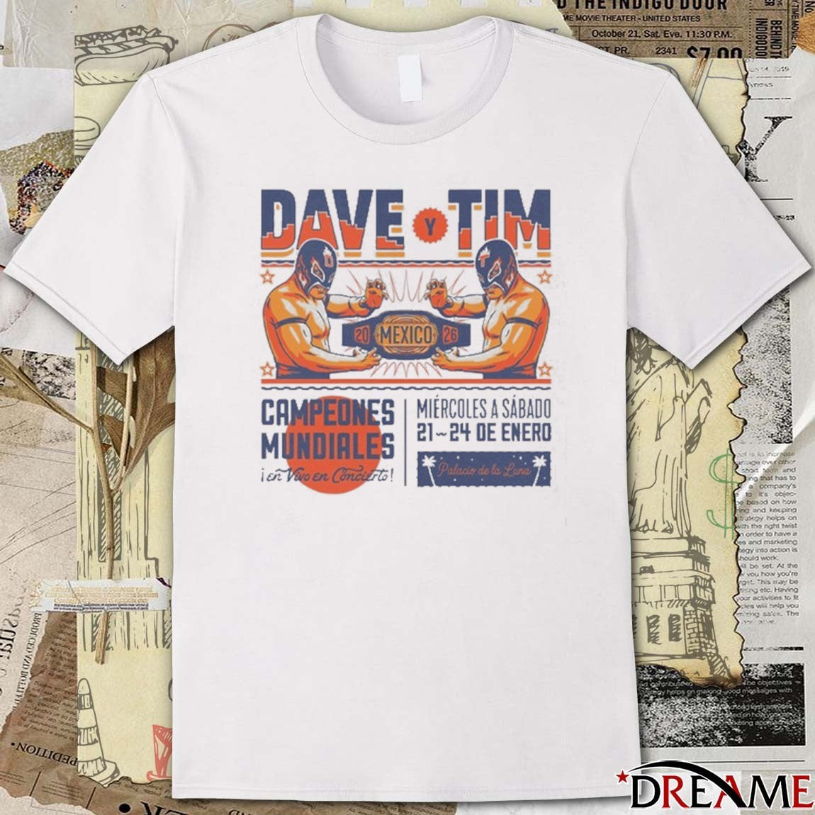 Dave Matthews and Tim and Trey Event in Mexico January 21-24 2026 t-shirt
