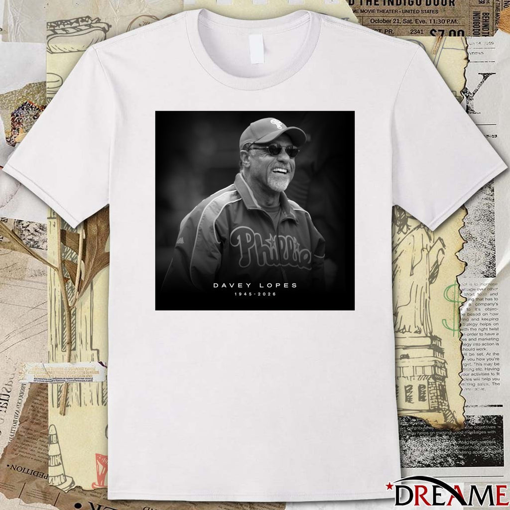 Davey Lopes 1945 – 2026 Philadelphia Phillies t-shirt