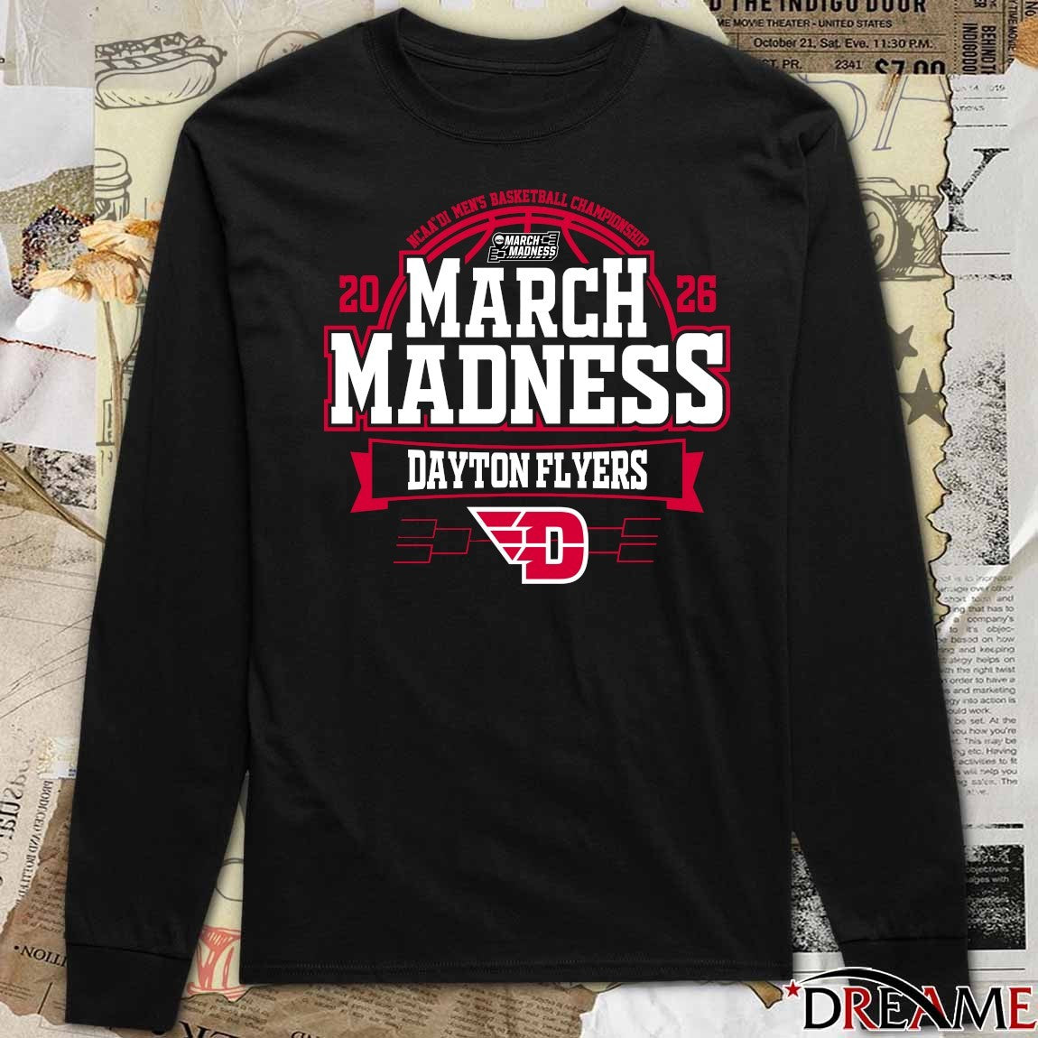 Dayton Flyers 2026 NCAA DI Men’s Basketball Championship March Madness Bound t-shirt