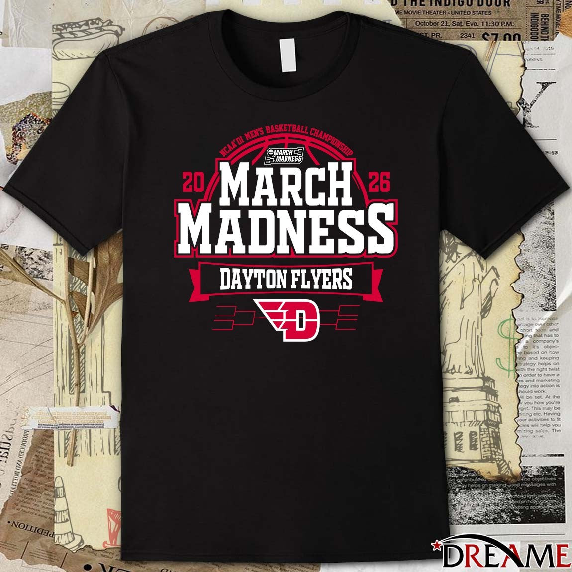 Dayton Flyers 2026 NCAA DI Men’s Basketball Championship March Madness Bound t-shirt