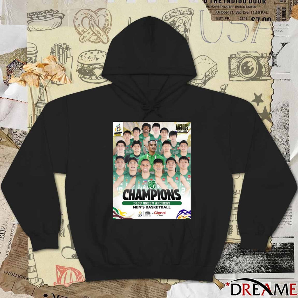 De La Salle Green Archers Men’s Basketball Champions UAAP Season 88 Poster t-shirt