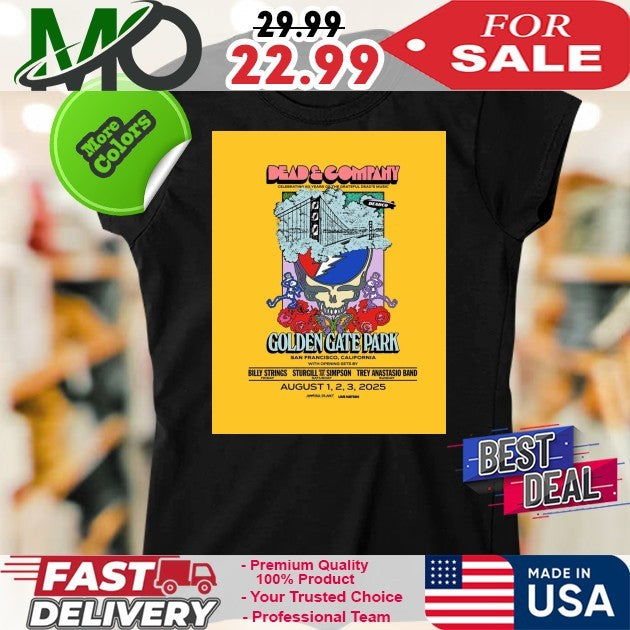 Dead And Company Golden Gate Park San Francisco California August 1 2 3 2025 Shirt