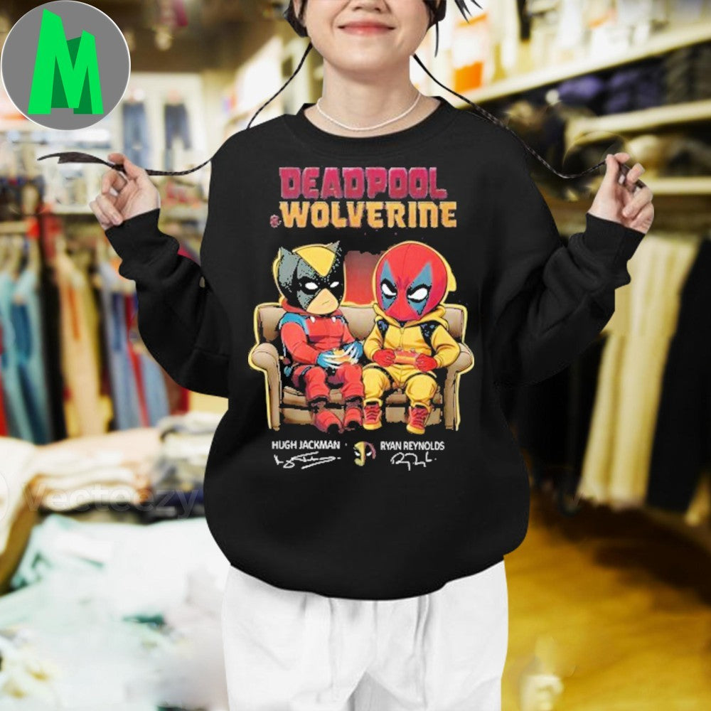 Deadpool And Wolverine Hugh Jackman x Ryan Reynolds Signature Shirt