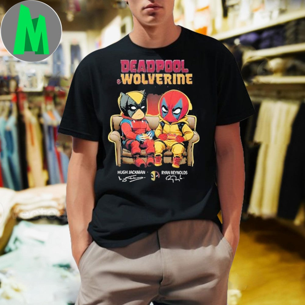 Deadpool And Wolverine Hugh Jackman x Ryan Reynolds Signature Shirt
