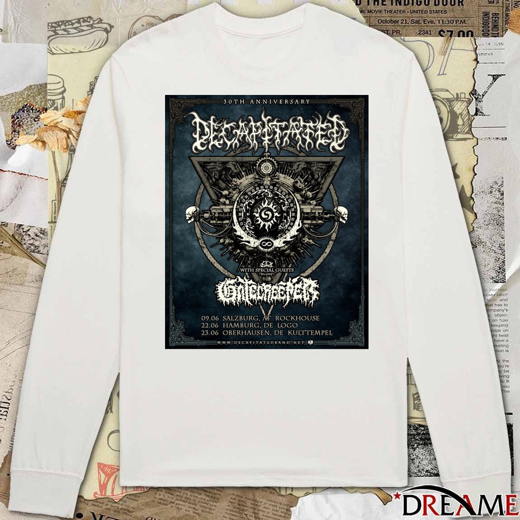 Decapitated 30th Anniversary Summer Tour June 09 – 23 2026 Poster t-shirt