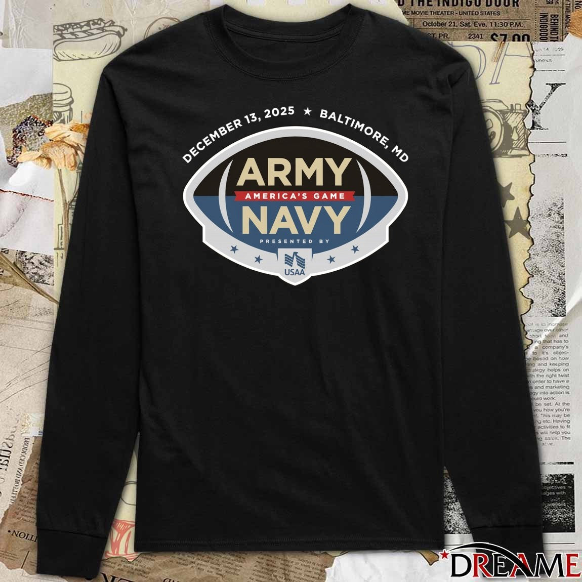 December 13 2025 Baltimore MD Army Black Knights vs. Navy Midshipmen America’s Game t-shirt