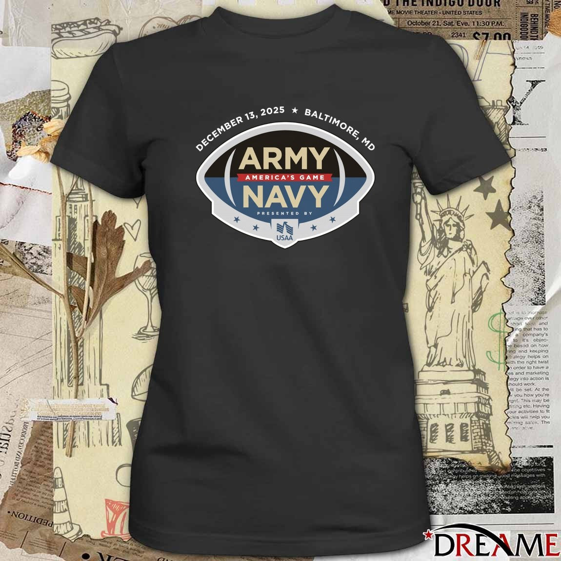 December 13 2025 Baltimore MD Army Black Knights vs. Navy Midshipmen America’s Game t-shirt