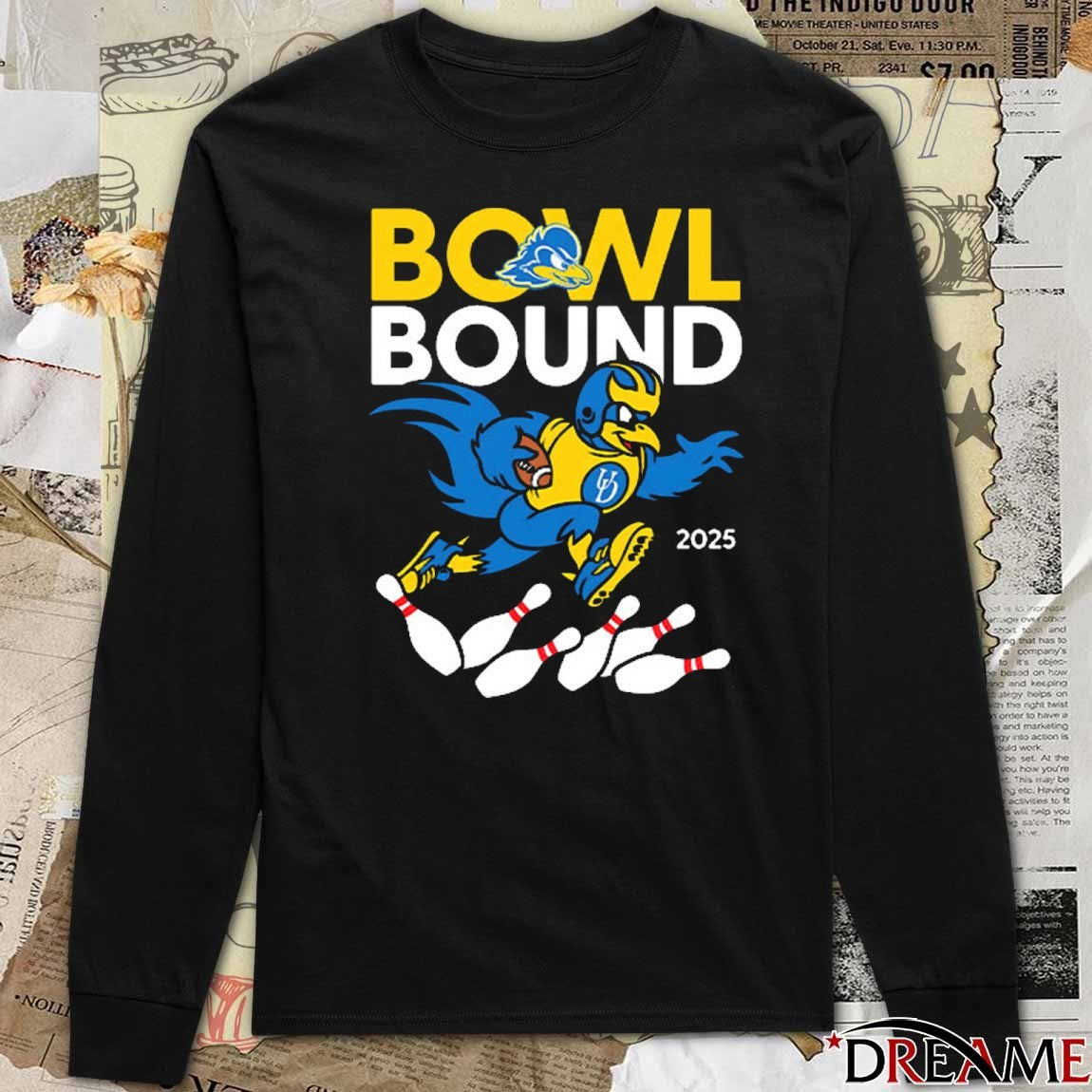 Delaware Blue Hens NCAA Football 2025 Bowl Bound Mascot t-shirt